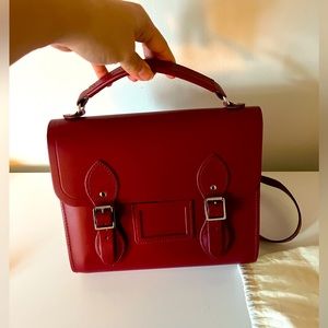 Cambridge Satchel Company Leather Backpack in Oxblood